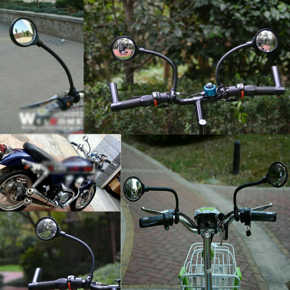 360d Flexible Bike Handlebar Rear View Mirror Bicycle Cycling Safety Rearview 