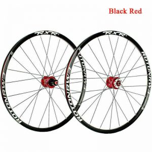 Quick Release Bicycle Wheels 26" Front Rear Disc Brake Mountain Bike Clincher Carbon Fiber Hub / 120 Sounds / Crisp and Powerful